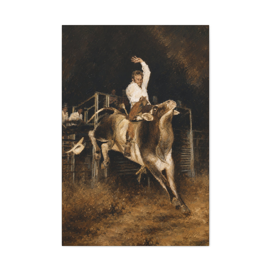 Ride On | Western Wall Art | Fine Art Print | Bull Riding Cowboy Artwork