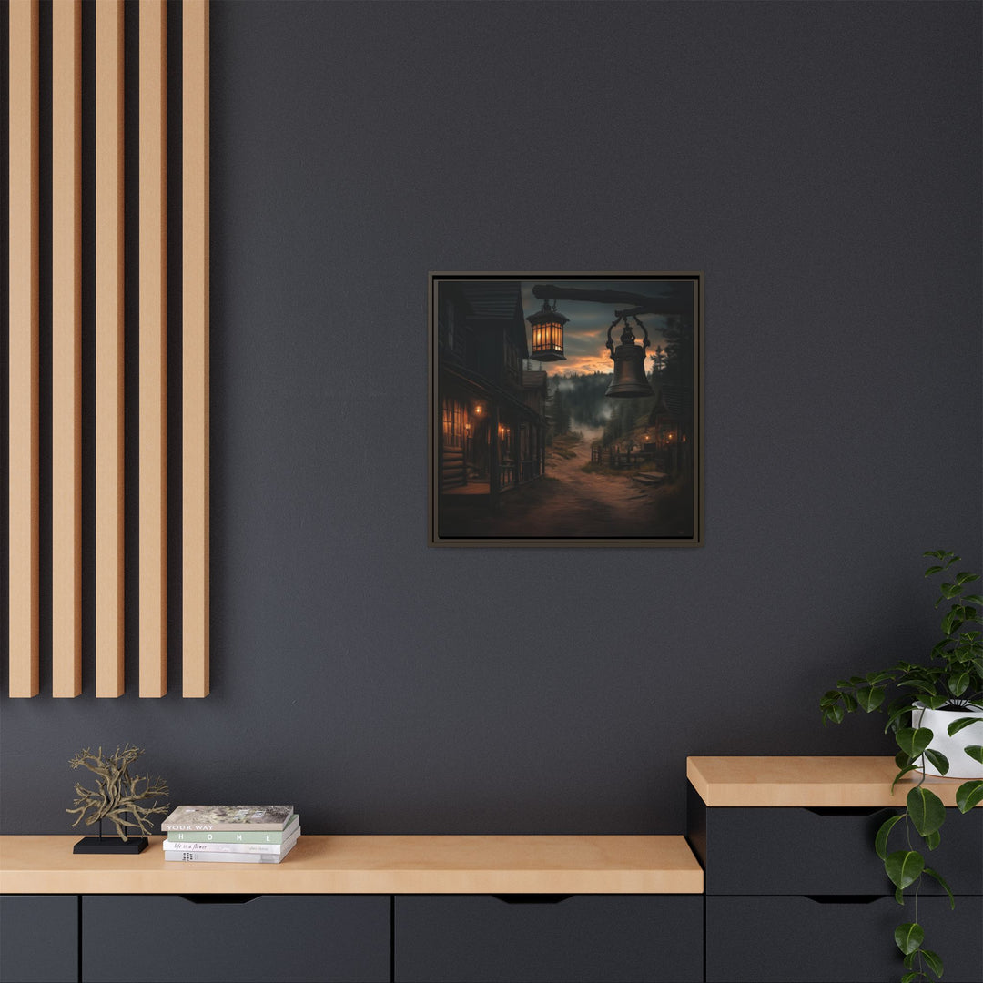 Dusty Trails and Evening Bells - Framed Square - Texas Cowboy Creations