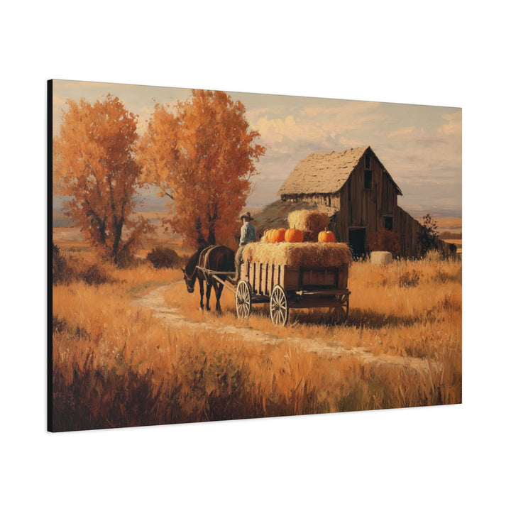 Autumn with Grampa - Canvas - Texas Cowboy Creations