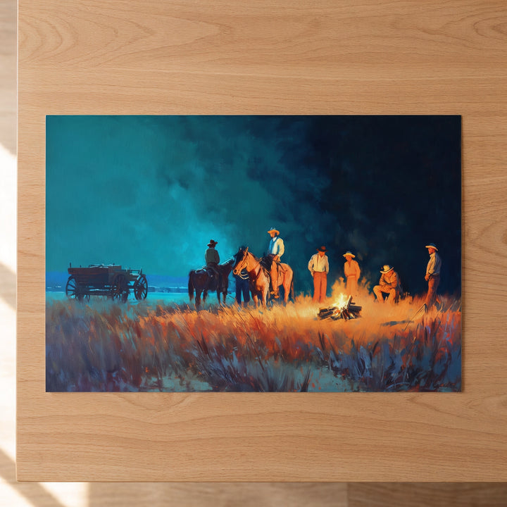 Fires of the Frontier | Fine Art Print - Poster - Texas Cowboy Creations