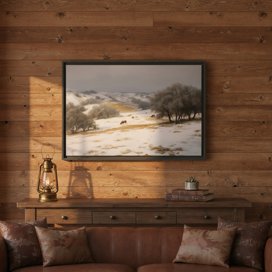Cold Mornin’ - Canvas - Texas Cowboy Creations
