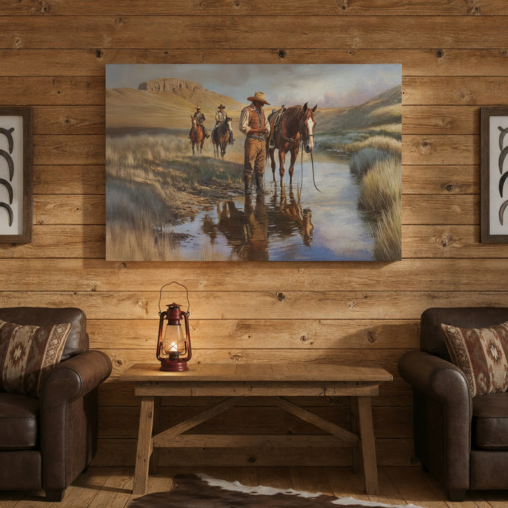 Lone Star Guardians - Canvas - Texas Cowboy Creations