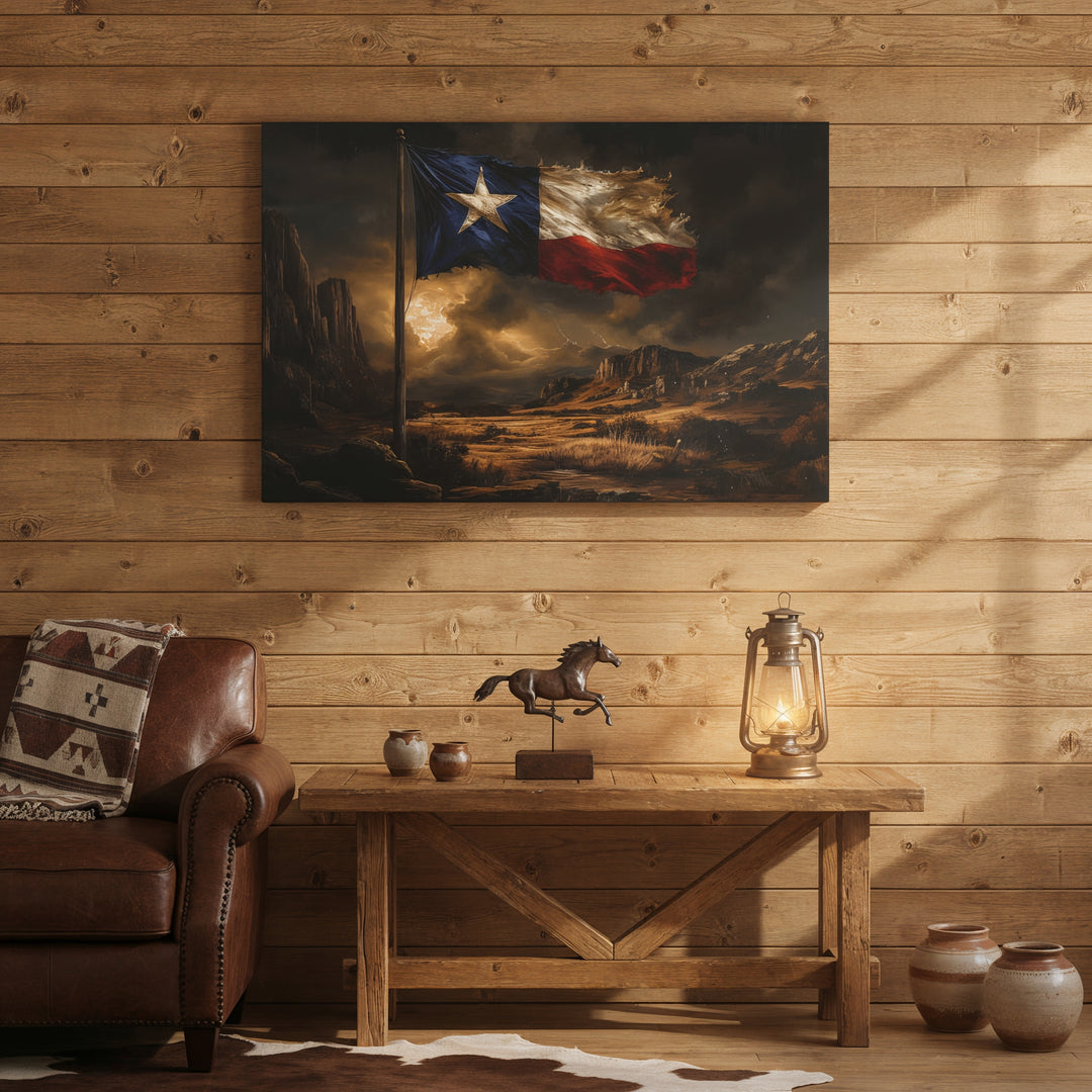 Lone Star Resilience - Canvas - Texas Cowboy Creations