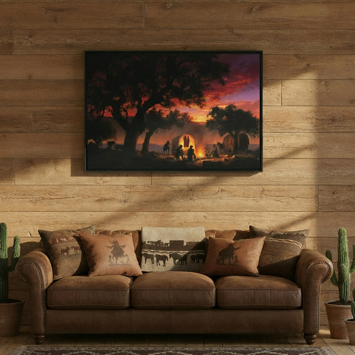 Sunset Sermon - Canvas - Texas Cowboy Creations