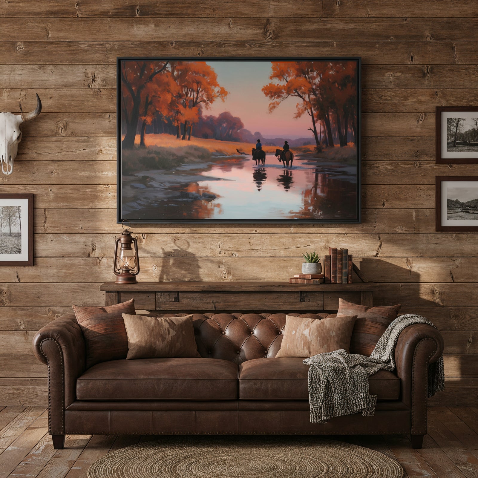 Evening Ride Home - Canvas - Texas Cowboy Creations