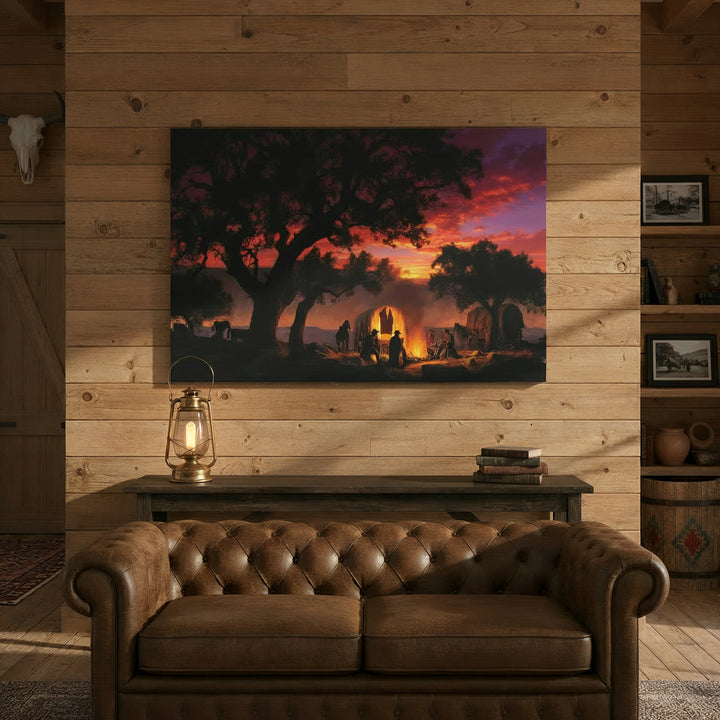 Sunset Sermon - Canvas - Texas Cowboy Creations