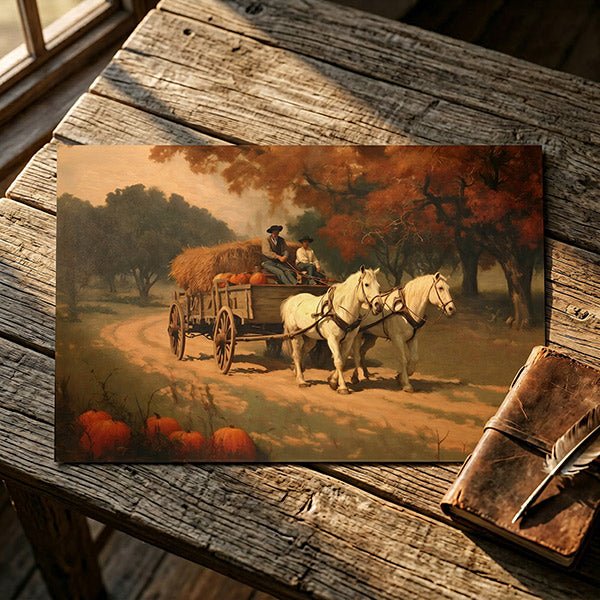 Autumn Ride | Fine Art Print - Poster - Texas Cowboy Creations