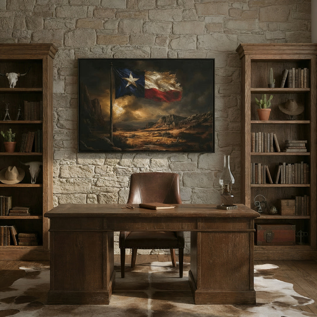 Lone Star Resilience - Canvas - Texas Cowboy Creations