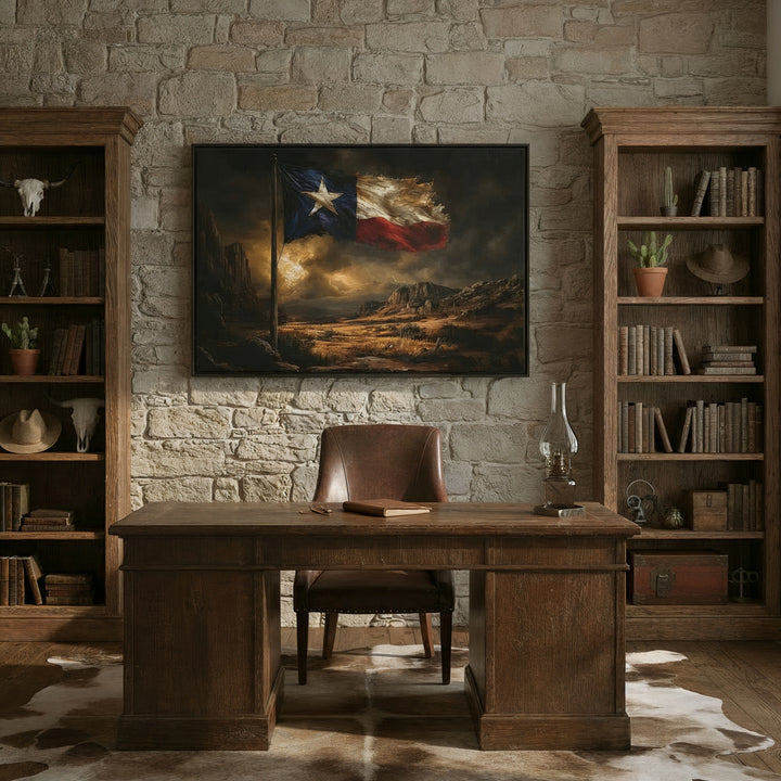 Lone Star Resilience - Canvas - Texas Cowboy Creations