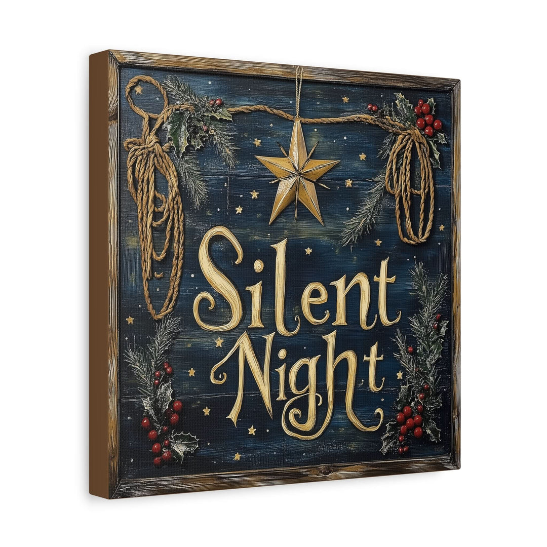 Silent Night Canvas - Canvas - Texas Cowboy Creations