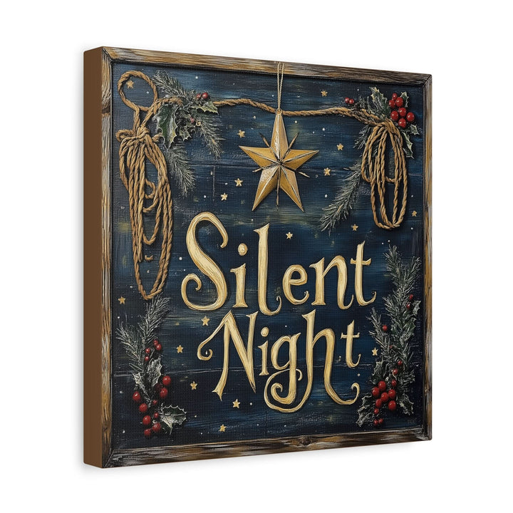 Silent Night Canvas - Canvas - Texas Cowboy Creations