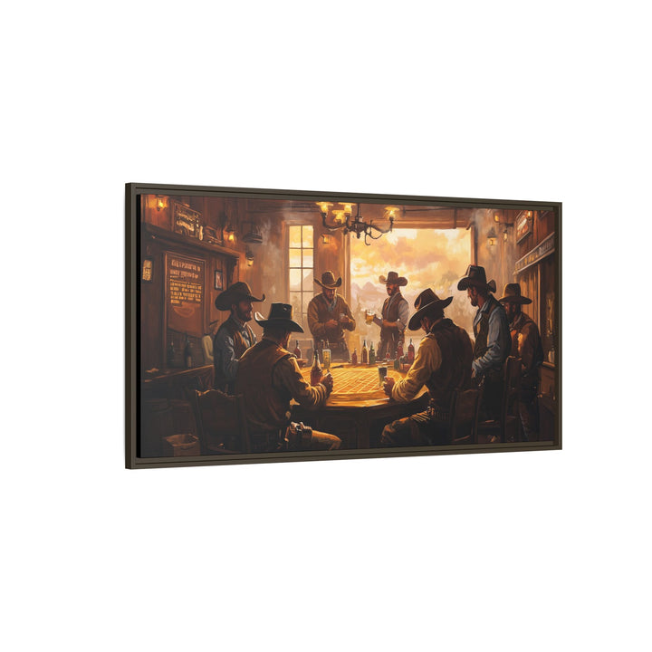 Cards and Cowboys - Framed Horizontal - Texas Cowboy Creations