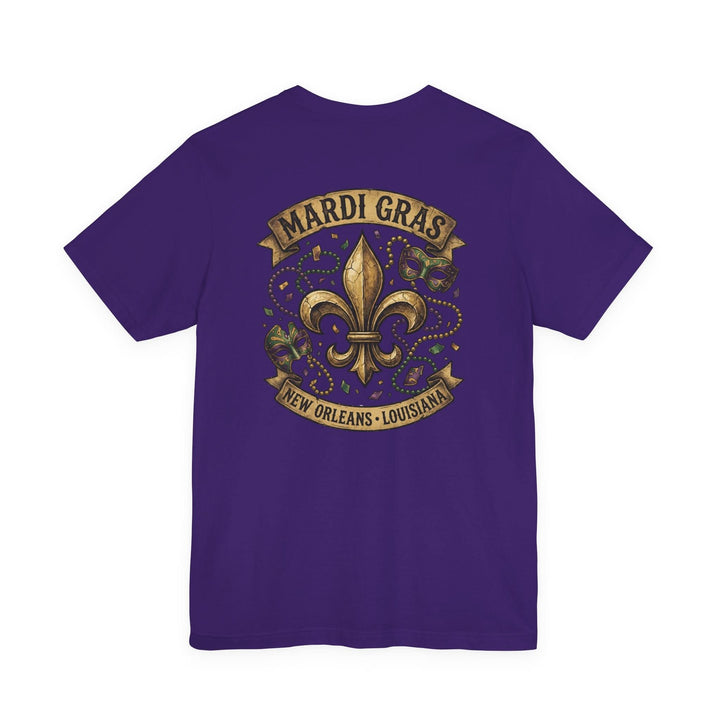 Mardi Gras Fleur - de - Lis Tee | New Orleans, Louisiana - T-Shirt - Texas Cowboy Creations