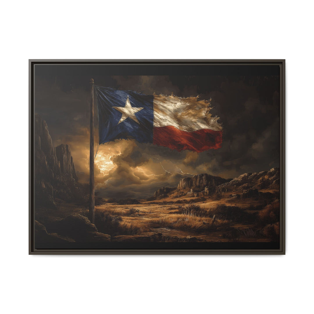 Lone Star Resilience Framed Horizontal - Texas Cowboy Creations