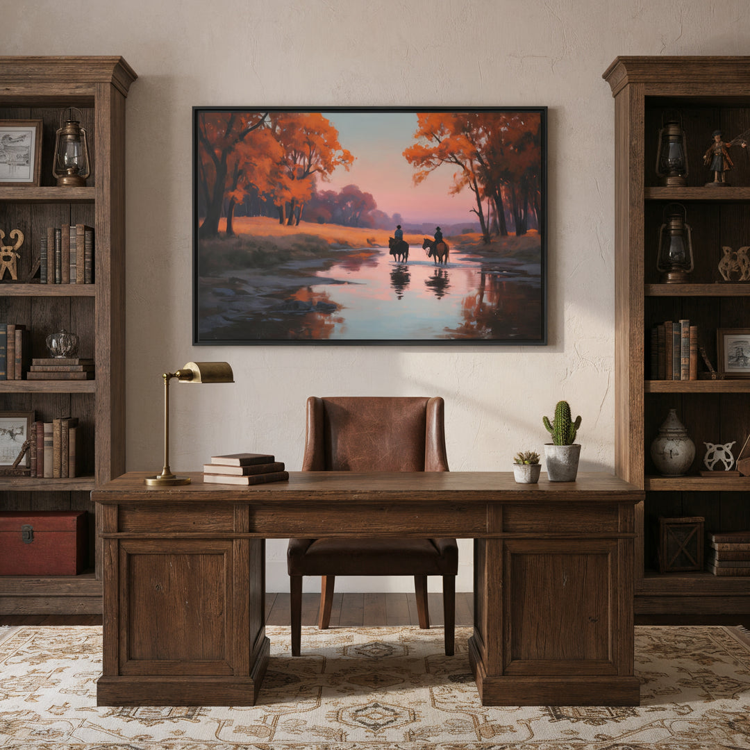 Evening Ride Home - Canvas - Texas Cowboy Creations