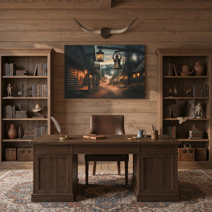 Dusty Trails and Evening Bells - Canvas - Texas Cowboy Creations