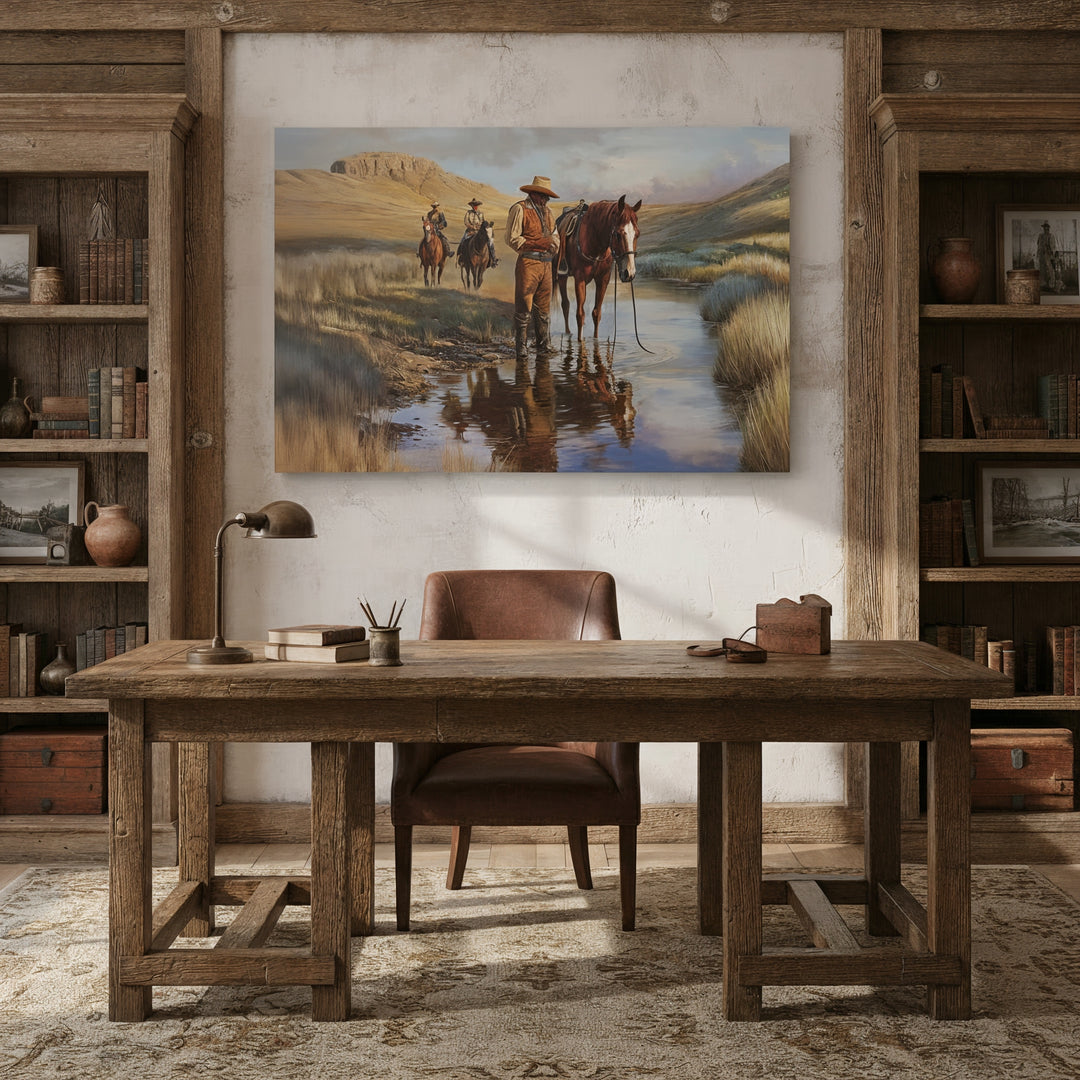 Lone Star Guardians - Canvas - Texas Cowboy Creations