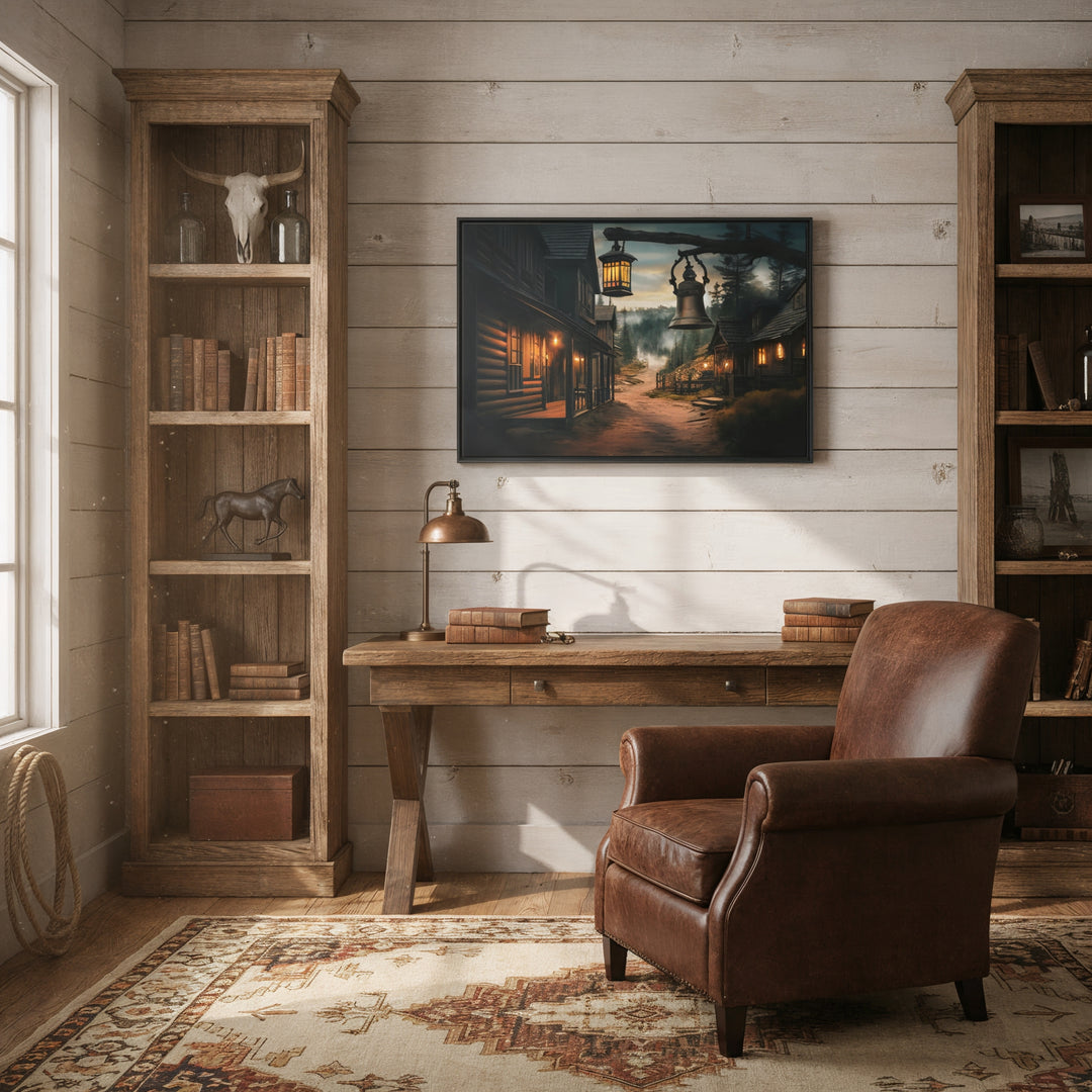 Dusty Trails and Evening Bells - Canvas - Texas Cowboy Creations