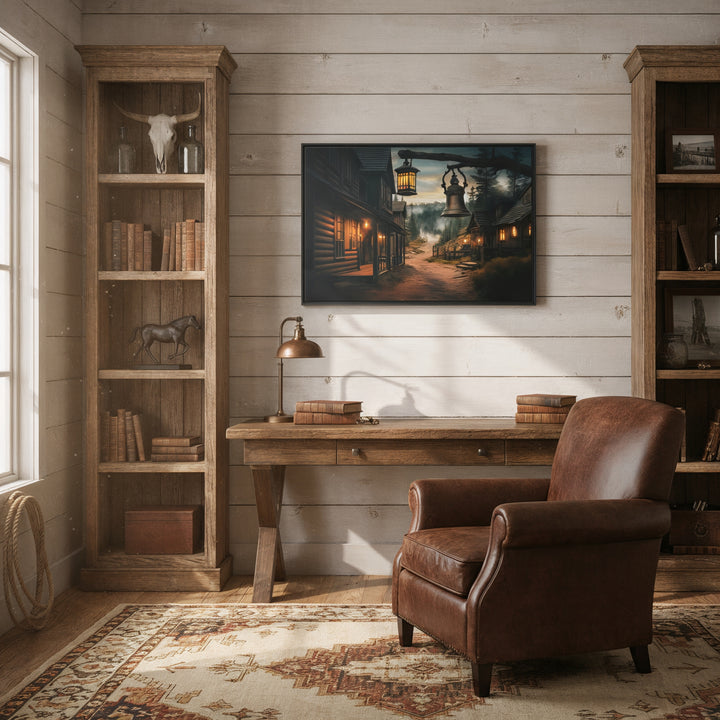 Dusty Trails and Evening Bells - Canvas - Texas Cowboy Creations