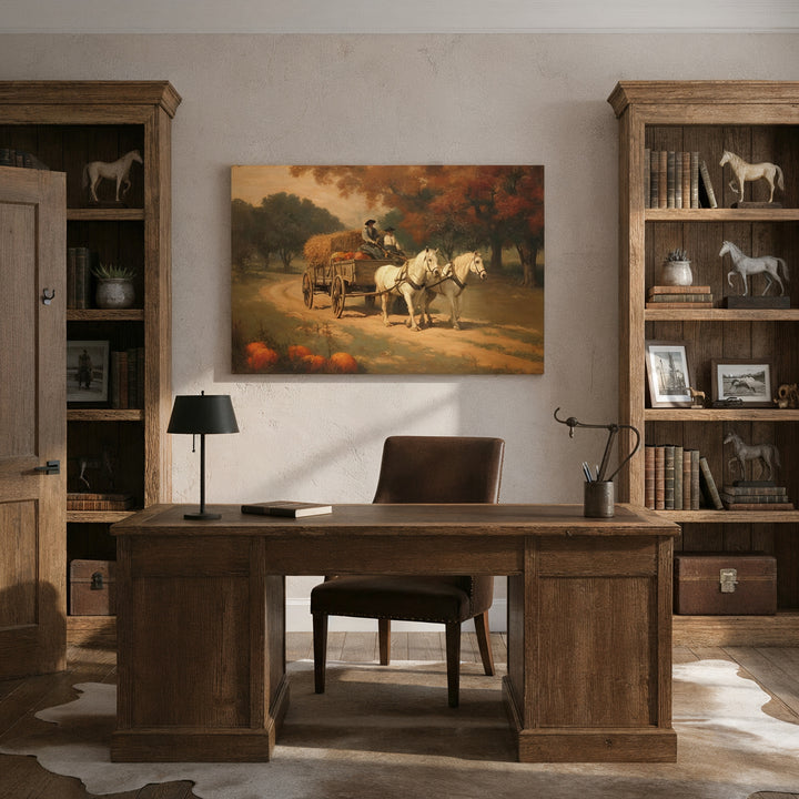 Fathers &amp; Sons, Autumn Ride - Canvas - Texas Cowboy Creations