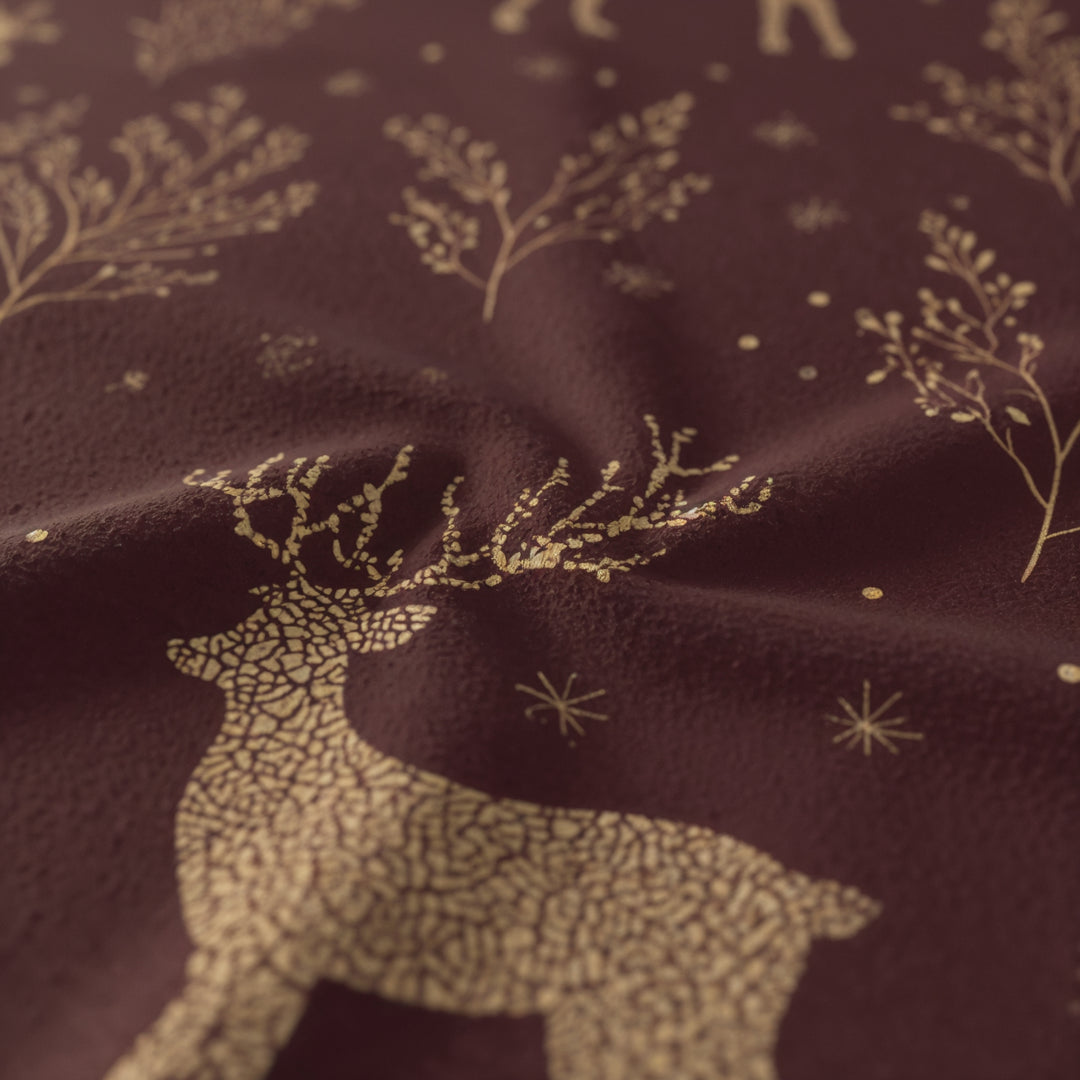 Frosted Reindeer Throw Sherpa Blanket - Home Decor - Texas Cowboy Creations