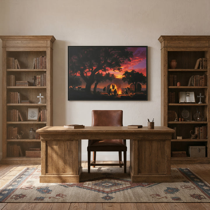 Sunset Sermon - Canvas - Texas Cowboy Creations