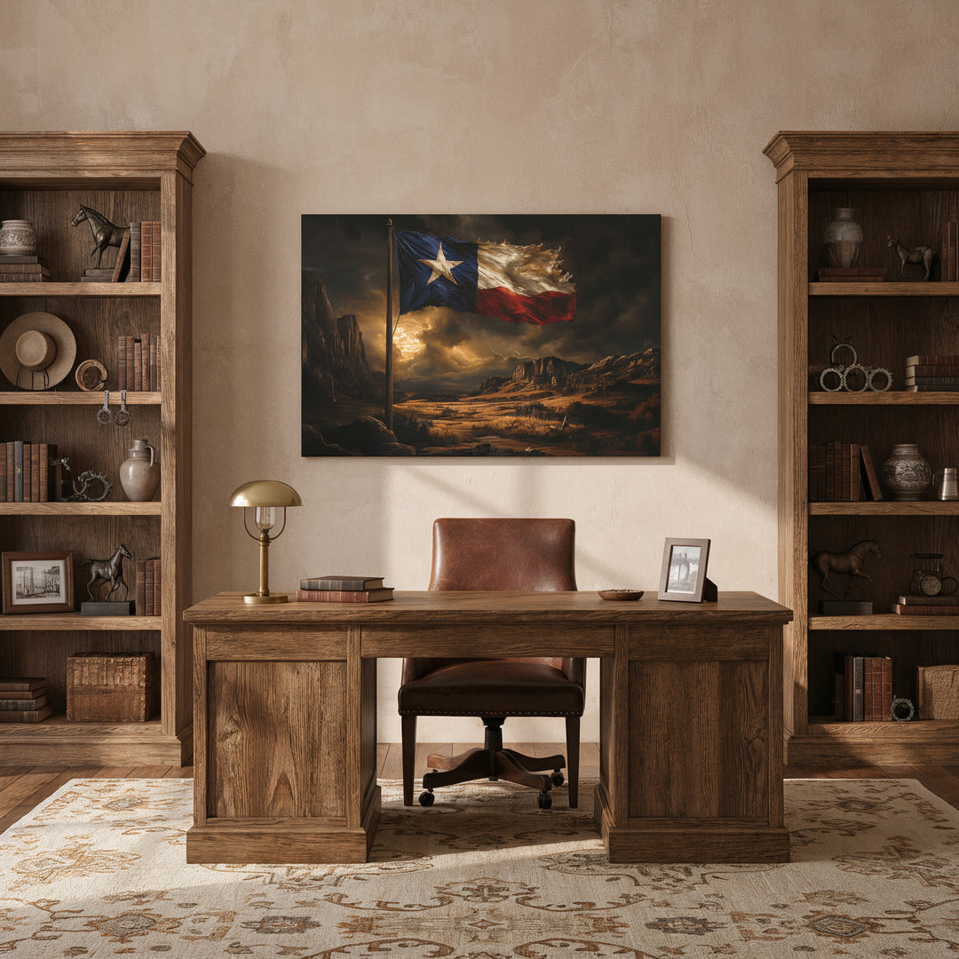 Lone Star Resilience - Canvas - Texas Cowboy Creations