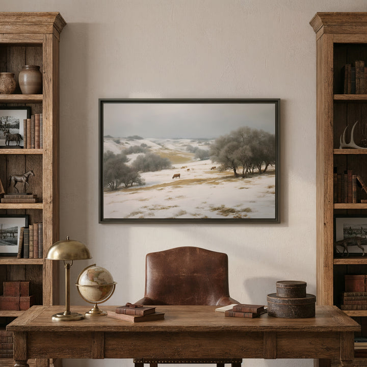 Cold Mornin’ - Canvas - Texas Cowboy Creations