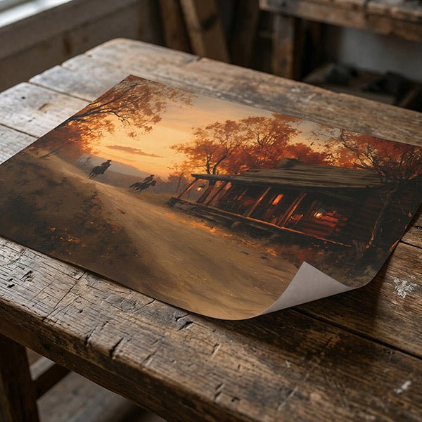 Autumn’s Gold | Fine Art Print - Poster - Texas Cowboy Creations