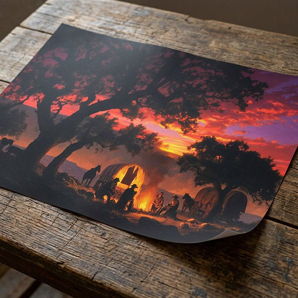 Sunset Sermon | Fine Art Print - Poster - Texas Cowboy Creations