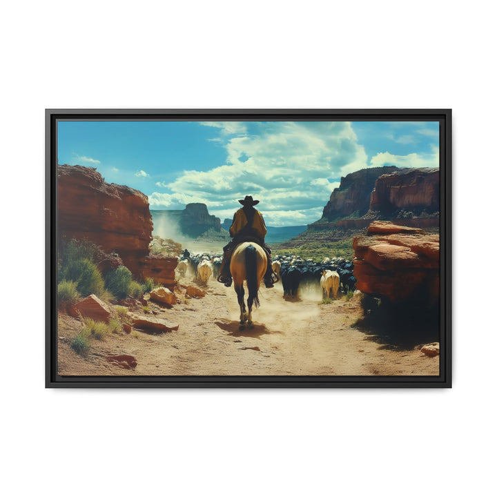 Canyon Drive: The Spirit of the West | Framed Horizontal - Texas Cowboy Creations