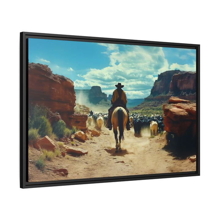 Canyon Drive: The Spirit of the West | Framed Horizontal - Texas Cowboy Creations