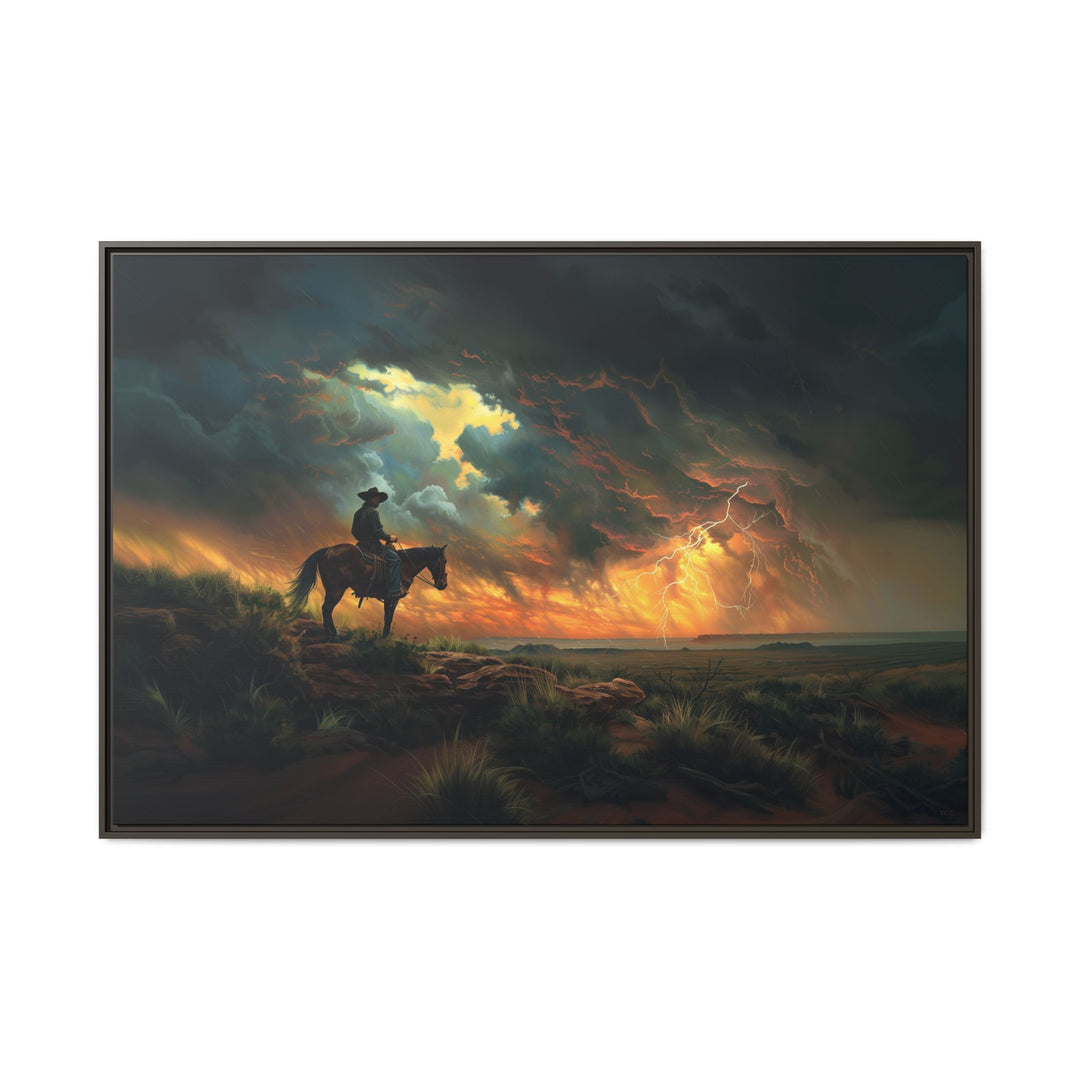 Cowboy’s Sunset Storm