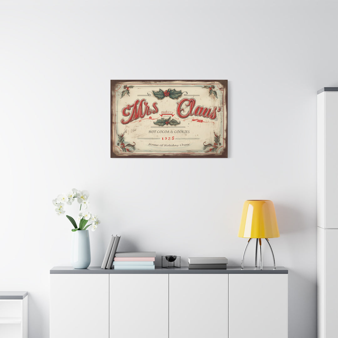 Mrs. Claus’ Bakery Canvas