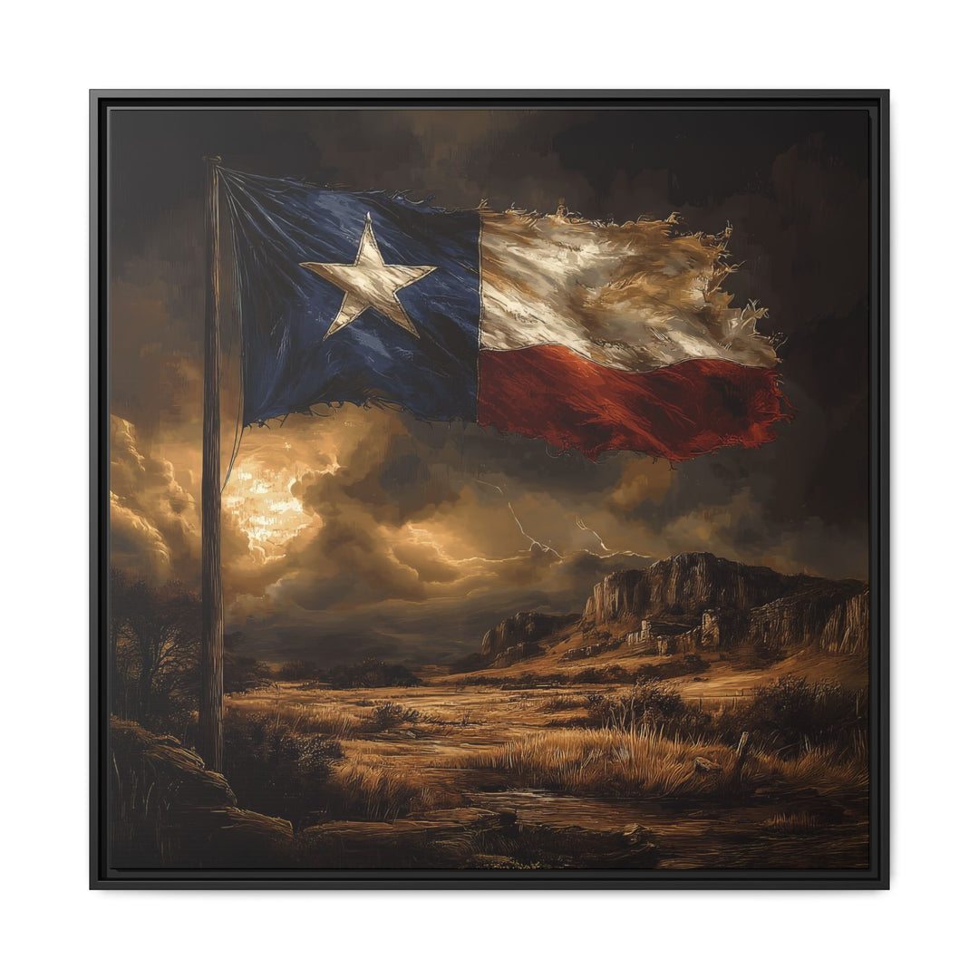 Lone Star Resilience - Framed Horizontal - Texas Cowboy Creations
