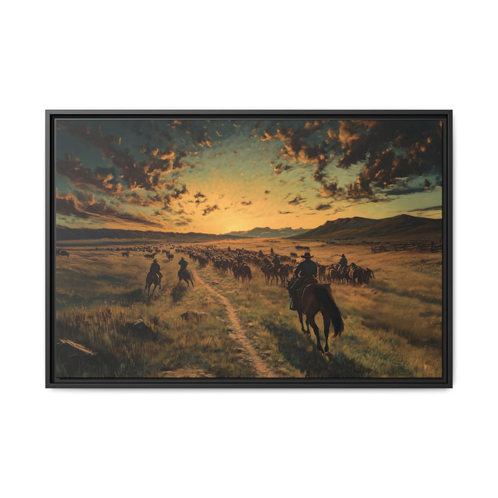 Rise and Ride - Framed Horizontal - Texas Cowboy Creations