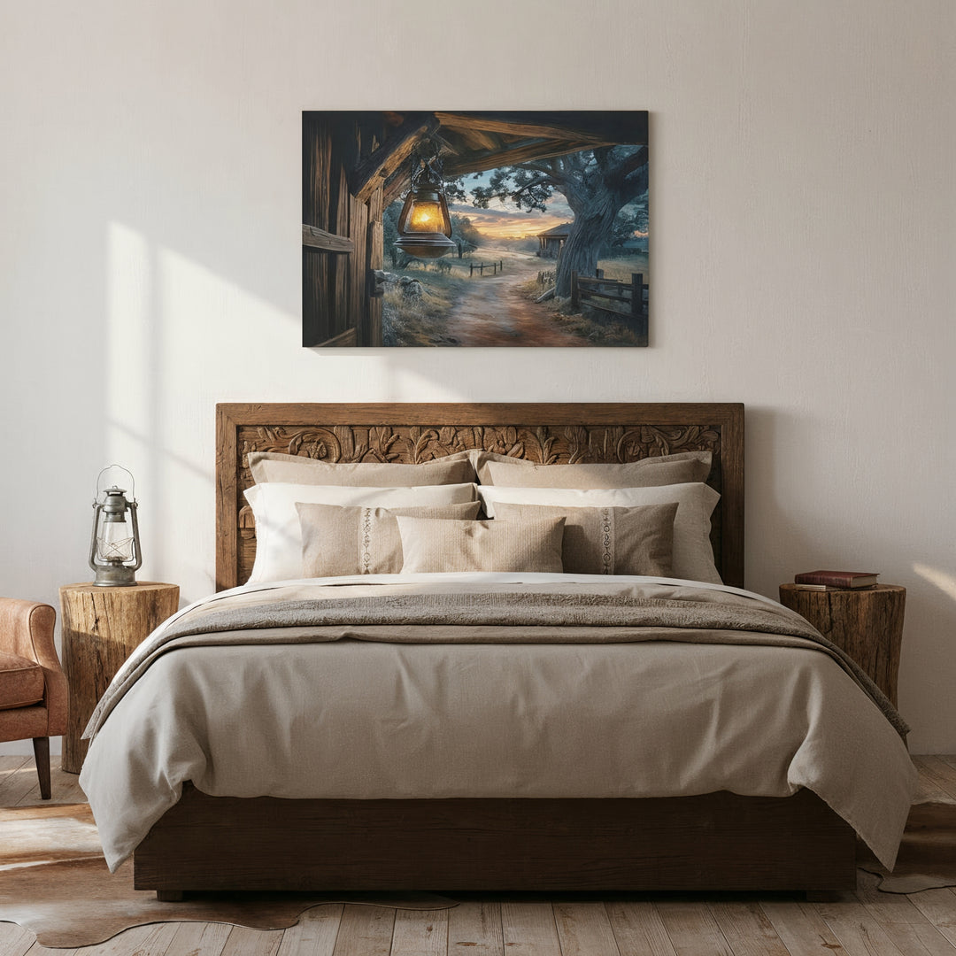 Texas Hill Country Sunset - Canvas - Texas Cowboy Creations