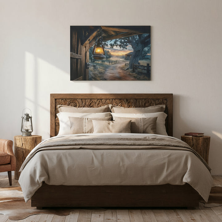 Texas Hill Country Sunset - Canvas - Texas Cowboy Creations