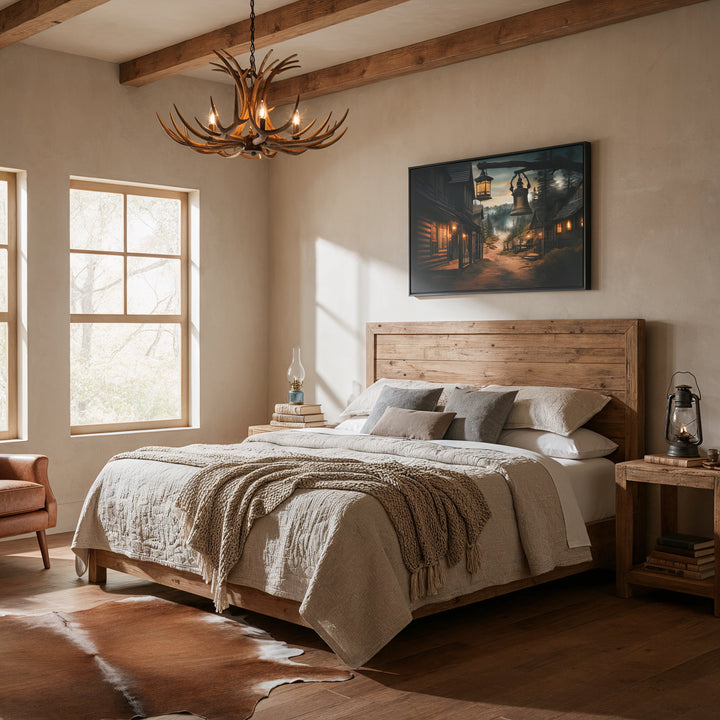 Dusty Trails and Evening Bells - Canvas - Texas Cowboy Creations