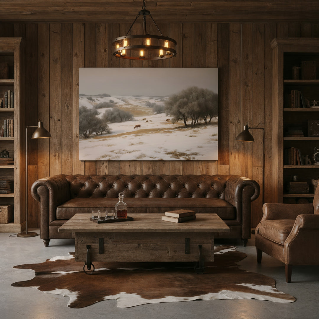 Cold Mornin’ Unframed - Canvas - Texas Cowboy Creations