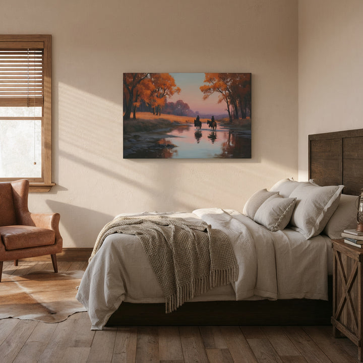 Evening Ride Home - Canvas - Texas Cowboy Creations