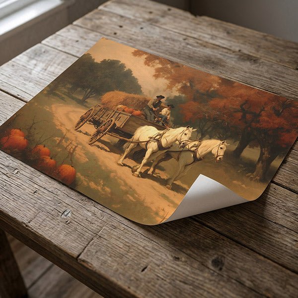 Autumn Ride | Fine Art Print - Poster - Texas Cowboy Creations