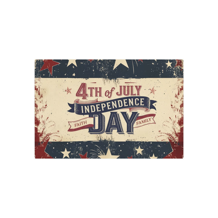 Faith &amp; Family – 4th of July Patriotic Metal Sign - Home Decor - Texas Cowboy Creations