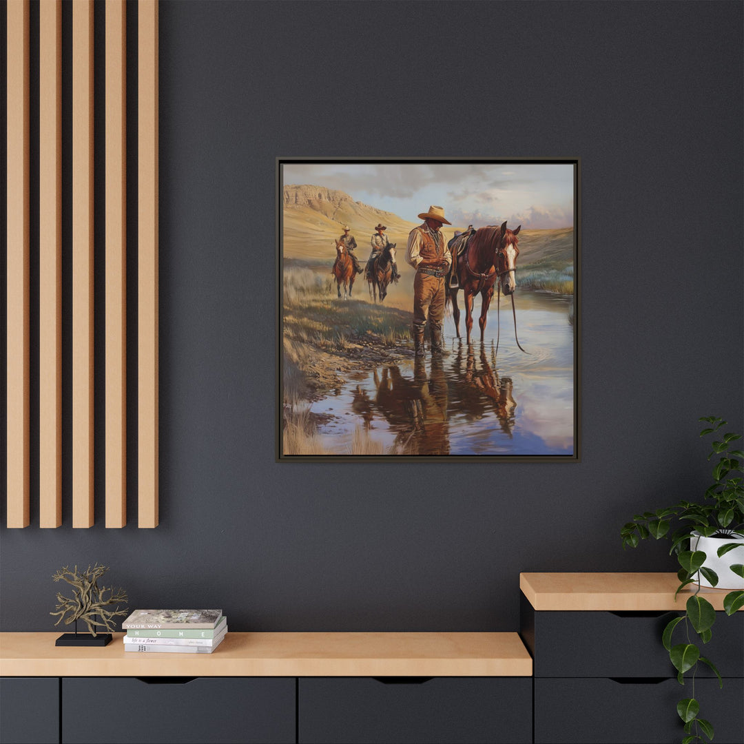 Lone Star Guardians - Framed Canvas - Texas Cowboy Creations
