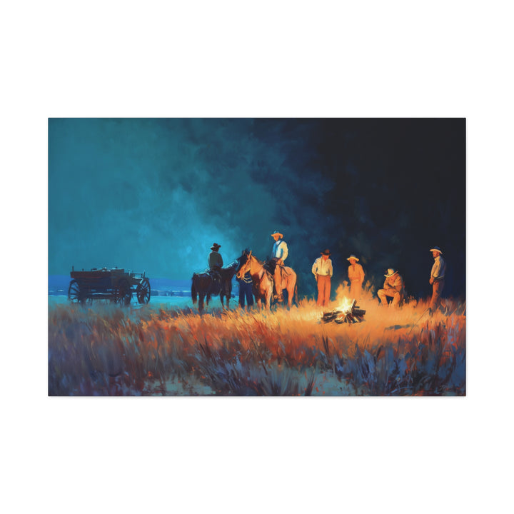 Fires of the Frontier | Canvas - Canvas - Texas Cowboy Creations