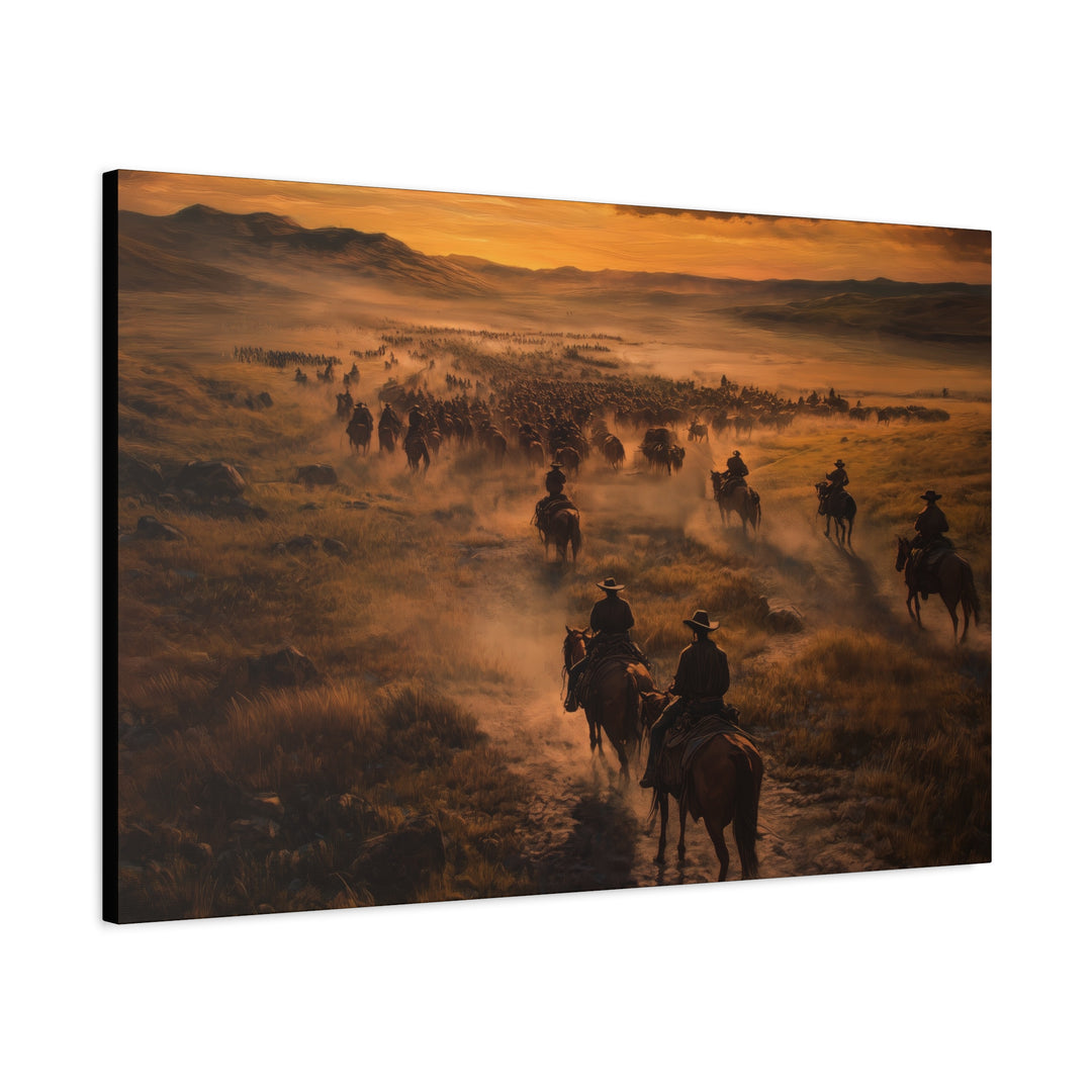 Endless Trails - Horizontal Canvas - Texas Cowboy Creations