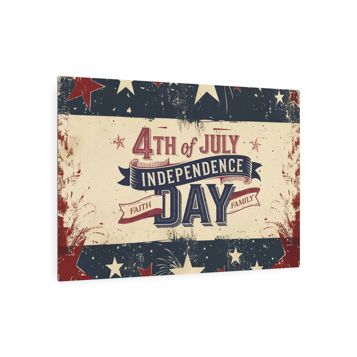 Faith &amp; Family – 4th of July Patriotic Metal Sign - Home Decor - Texas Cowboy Creations