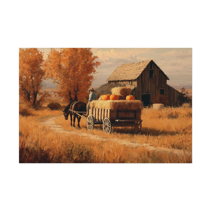 Autumn with Grampa | Fine Art Print - Poster - Texas Cowboy Creations