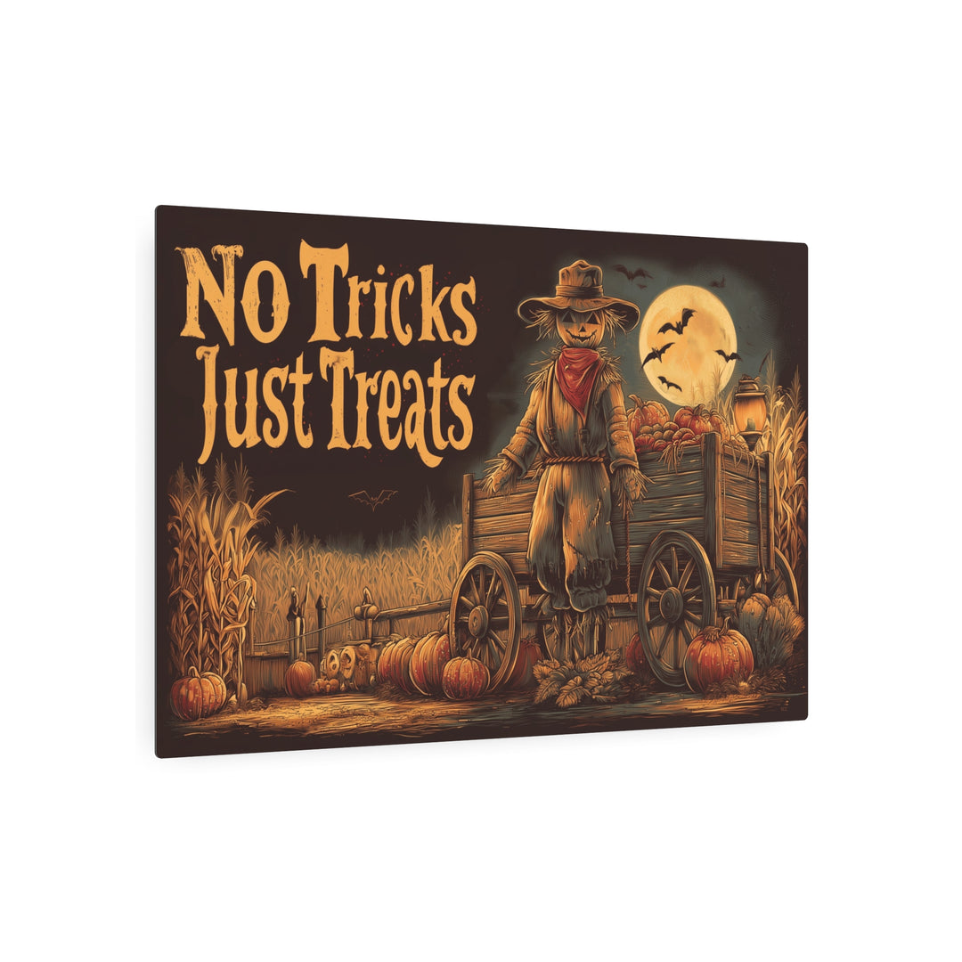 No Tricks Just Treats – Scarecrow Wagon Sign - Texas Cowboy Creations