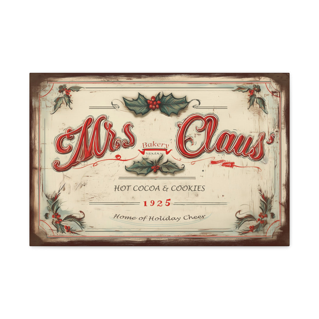 Mrs. Claus’ Bakery Canvas